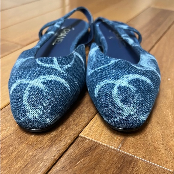 New CHANEL Coco Women's Slingback Shoes size 37 - Picture 5 of 9